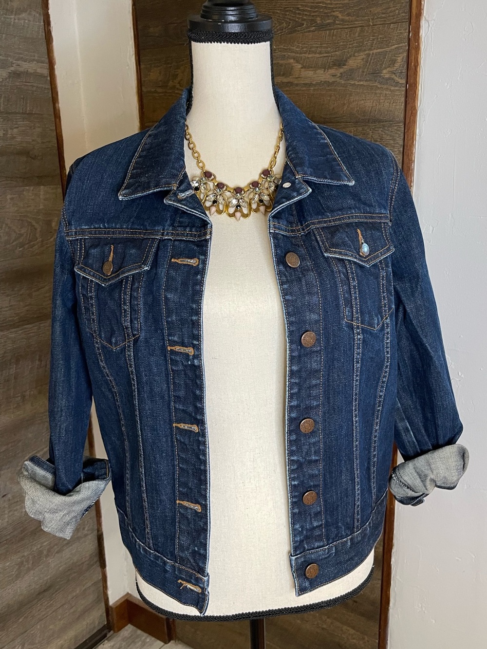 J. Crew Dark Wash Classic Jean Jacket  M